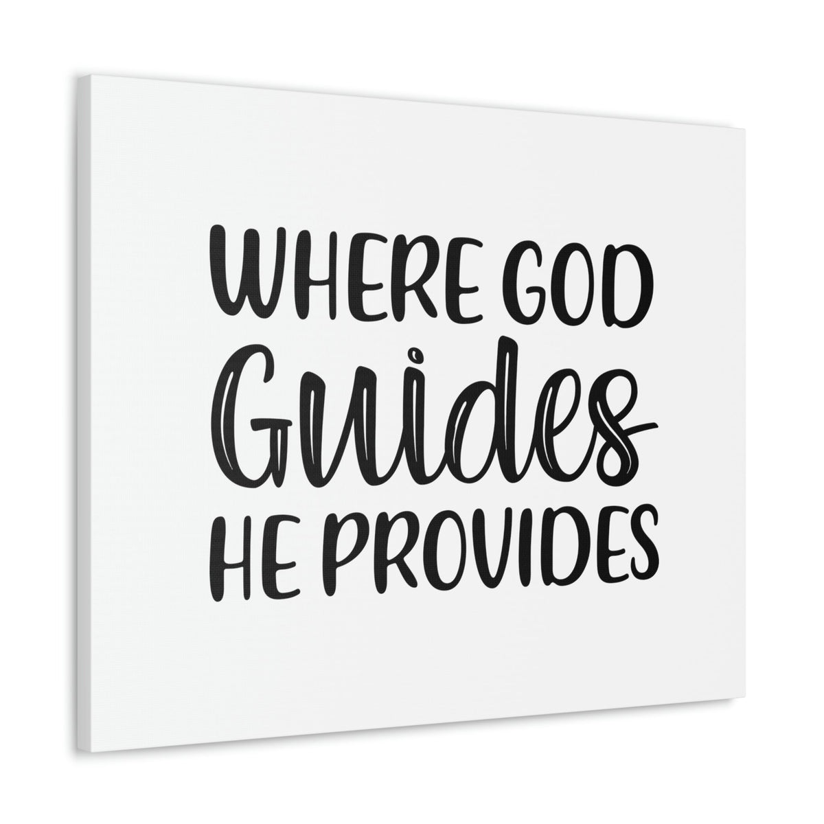 Scripture Walls Where God Guides, He Provides 1 Corinthians 10:13 Christian Wall Art Bible Verse Print Ready to Hang Unframed-Express Your Love Gifts