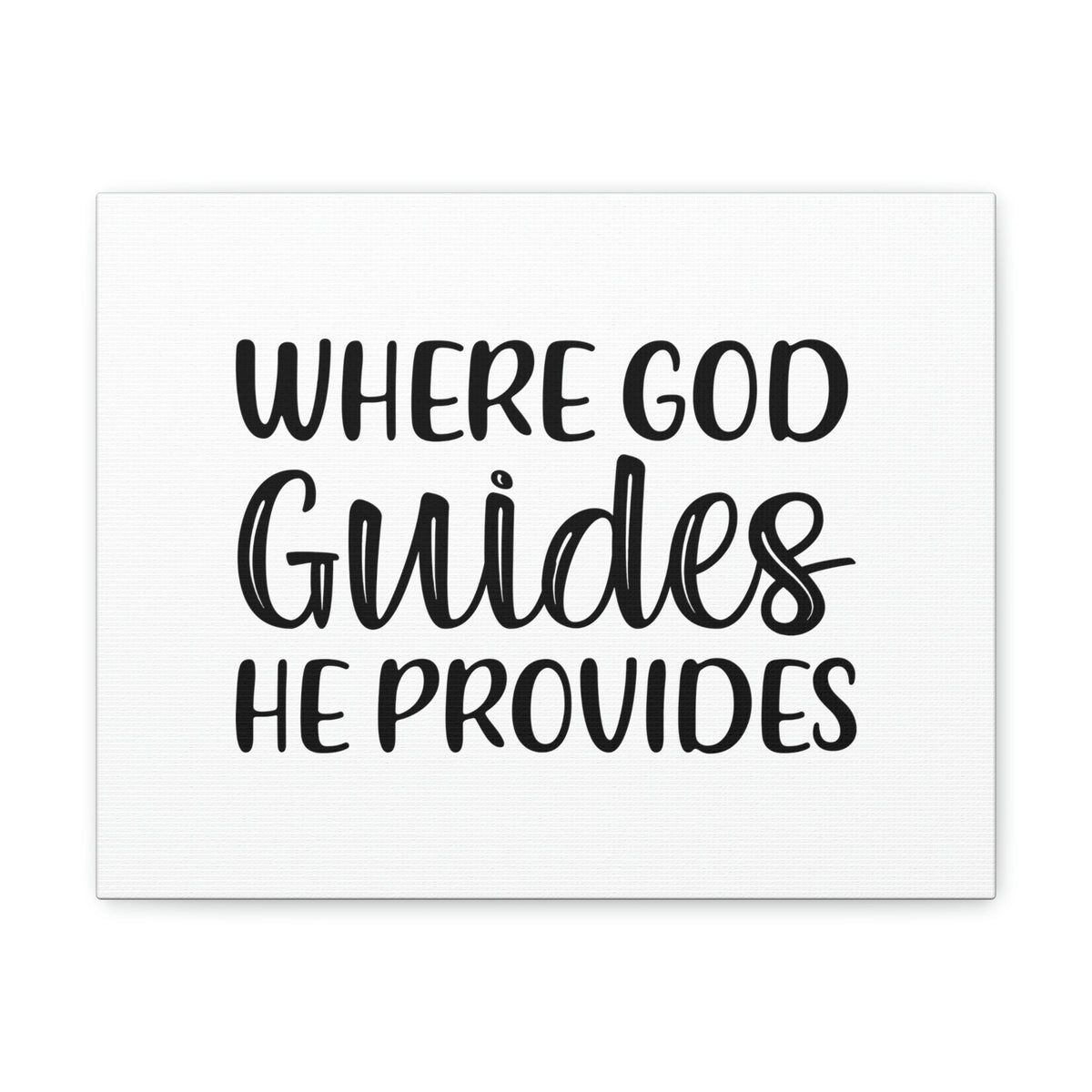 Scripture Walls Where God Guides, He Provides 1 Corinthians 10:13 Christian Wall Art Bible Verse Print Ready to Hang Unframed-Express Your Love Gifts
