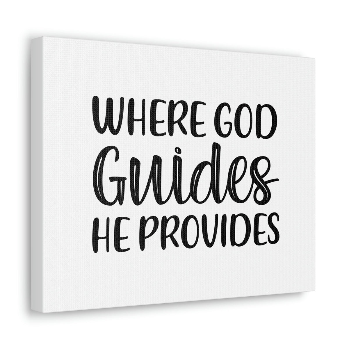 Scripture Walls Where God Guides, He Provides 1 Corinthians 10:13 Christian Wall Art Bible Verse Print Ready to Hang Unframed-Express Your Love Gifts