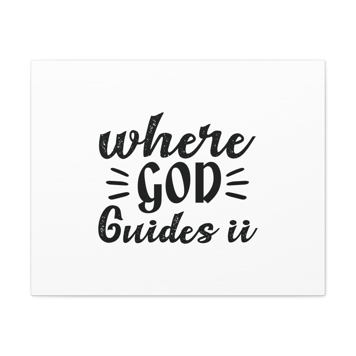 Scripture Walls Where God Guides It Psalm 119:105 Christian Wall Art Bible Verse Print Ready to Hang Unframed-Express Your Love Gifts