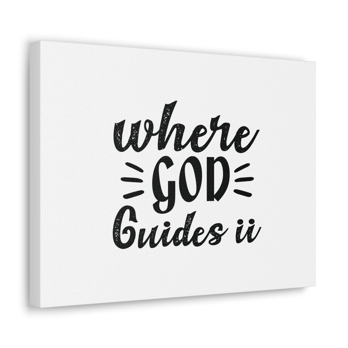 Scripture Walls Where God Guides It Psalm 119:105 Christian Wall Art Bible Verse Print Ready to Hang Unframed-Express Your Love Gifts