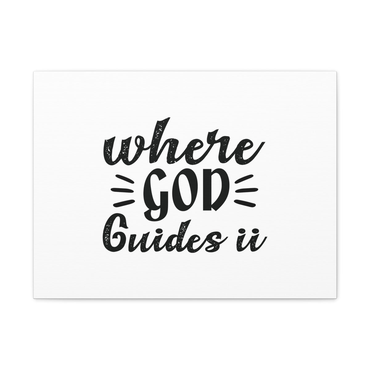 Scripture Walls Where God Guides It Psalm 119:105 Christian Wall Art Bible Verse Print Ready to Hang Unframed-Express Your Love Gifts