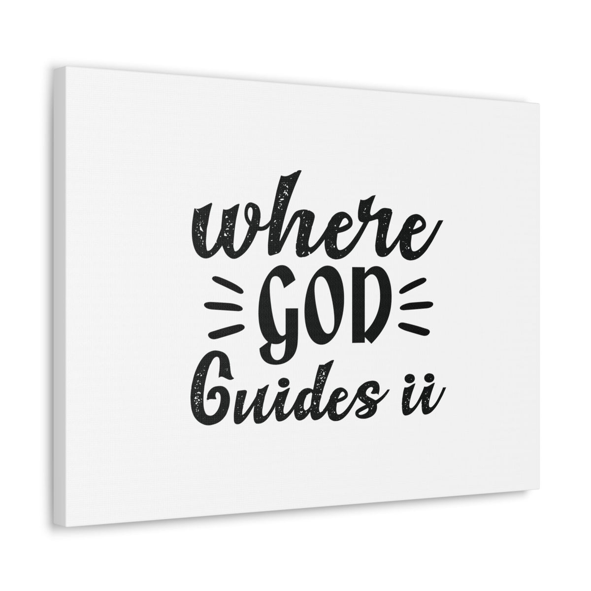 Scripture Walls Where God Guides It Psalm 119:105 Christian Wall Art Bible Verse Print Ready to Hang Unframed-Express Your Love Gifts