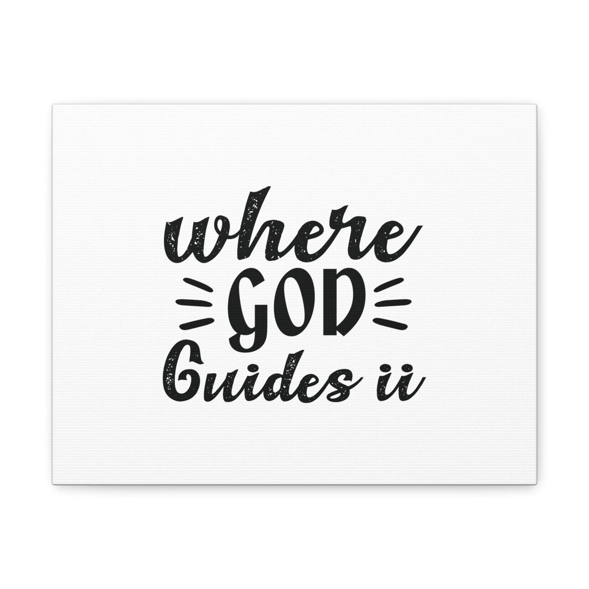 Scripture Walls Where God Guides It Psalm 119:105 Christian Wall Art Bible Verse Print Ready to Hang Unframed-Express Your Love Gifts