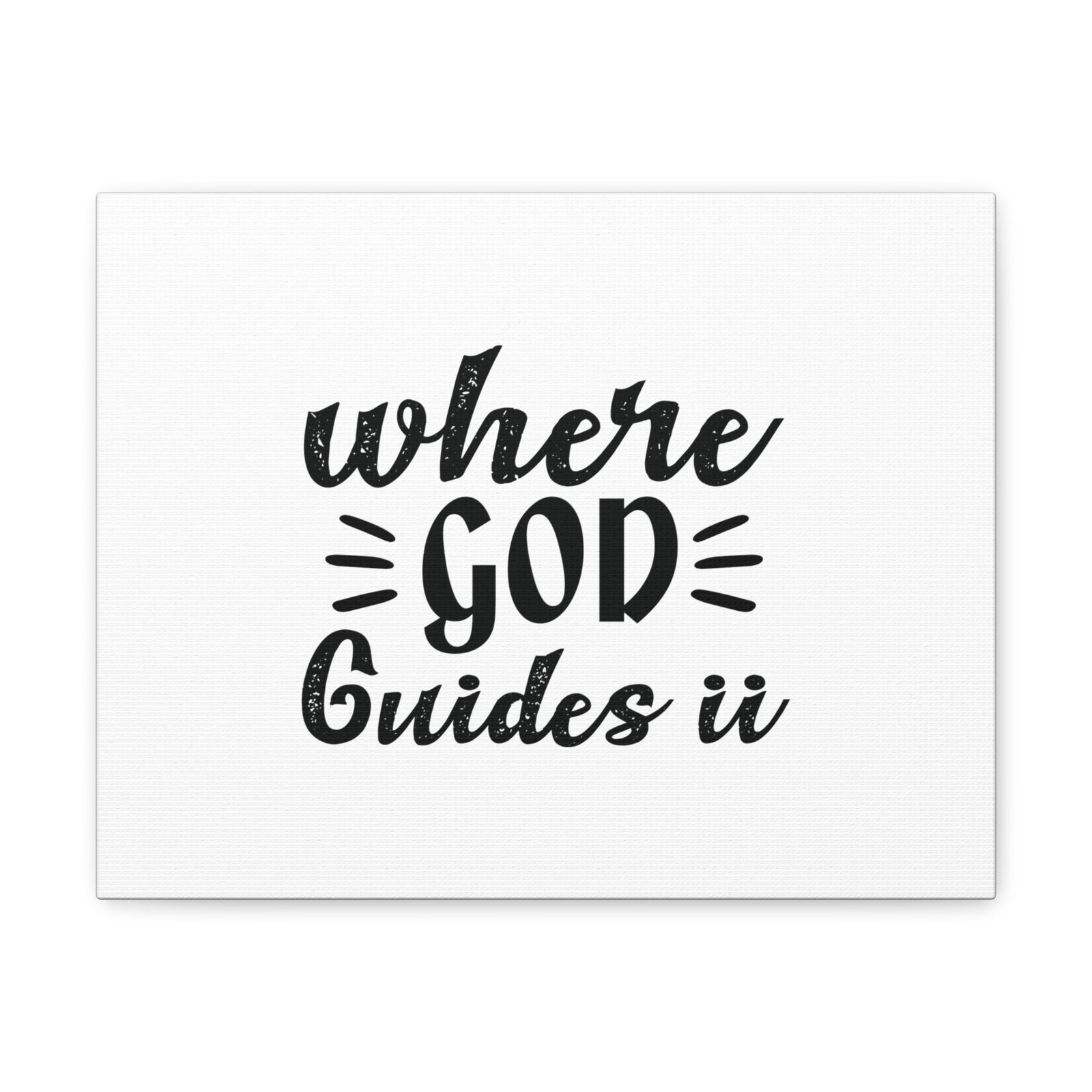 Scripture Walls Where God Guides It Psalm 119:105 Christian Wall Art Bible Verse Print Ready to Hang Unframed-Express Your Love Gifts
