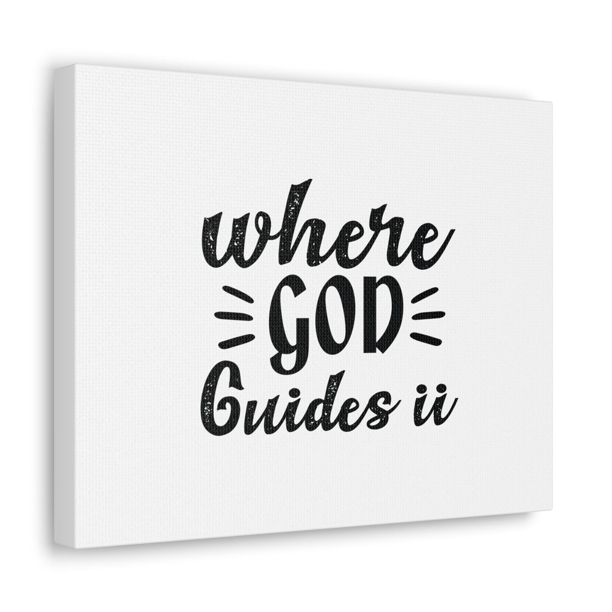 Scripture Walls Where God Guides It Psalm 119:105 Christian Wall Art Bible Verse Print Ready to Hang Unframed-Express Your Love Gifts