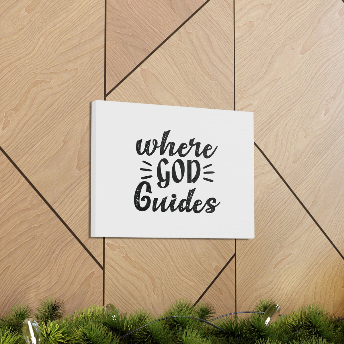 Scripture Walls Where God Guides Psalms 32:8 Christian Wall Art Bible Verse Print Ready to Hang Unframed-Express Your Love Gifts
