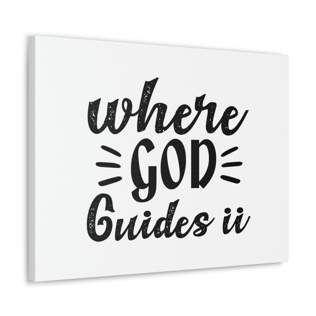 Scripture Walls Where God Guides U Psalm 119:105 Christian Wall Art Bible Verse Print Ready to Hang Unframed-Express Your Love Gifts