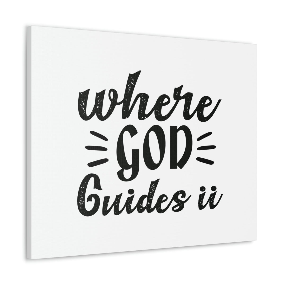 Scripture Walls Where God Guides U Psalm 119:105 Christian Wall Art Bible Verse Print Ready to Hang Unframed-Express Your Love Gifts
