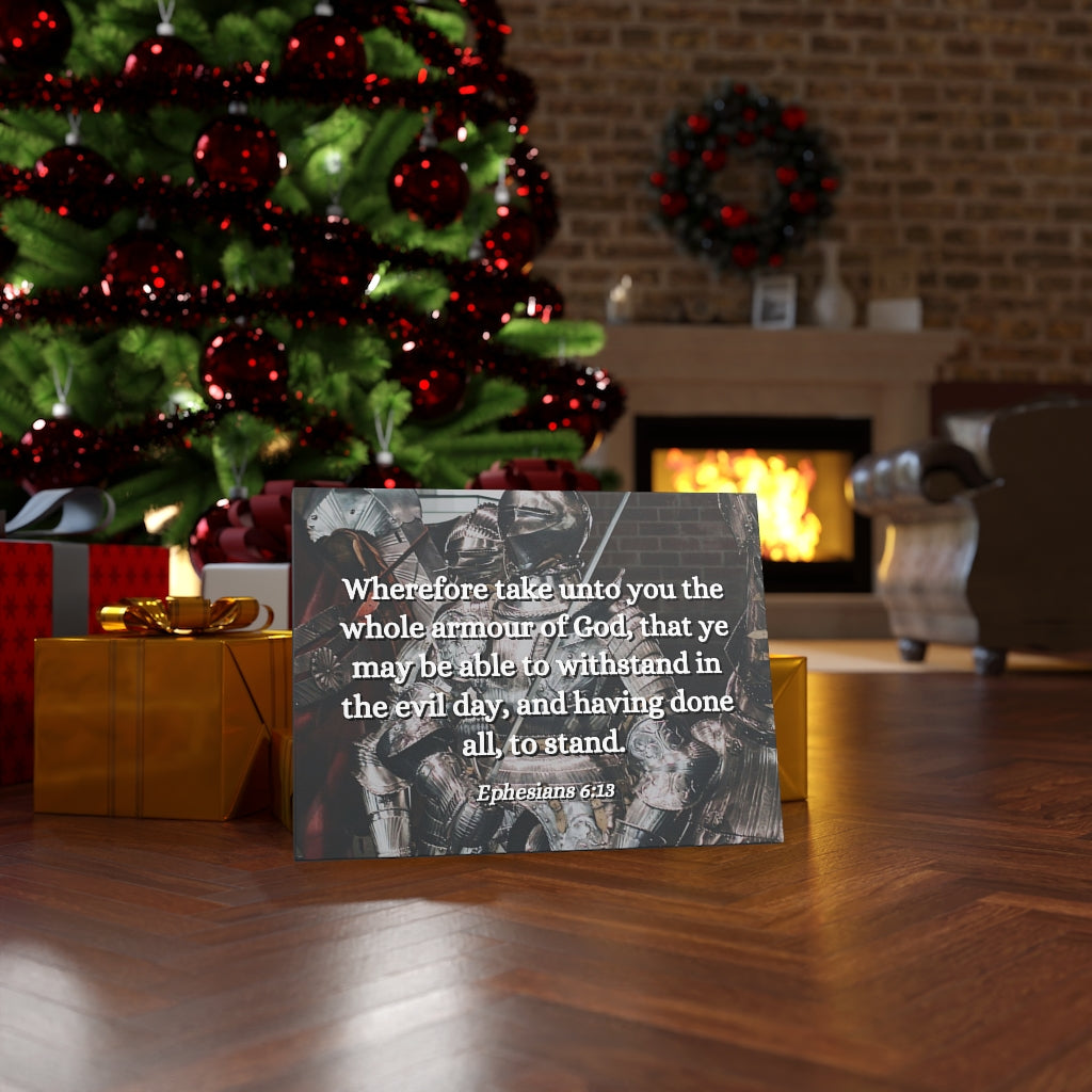 Scripture Walls Whole Armour Ephesians 6:13 Bible Verse Canvas Christian Wall Art Ready to Hang Unframed-Express Your Love Gifts