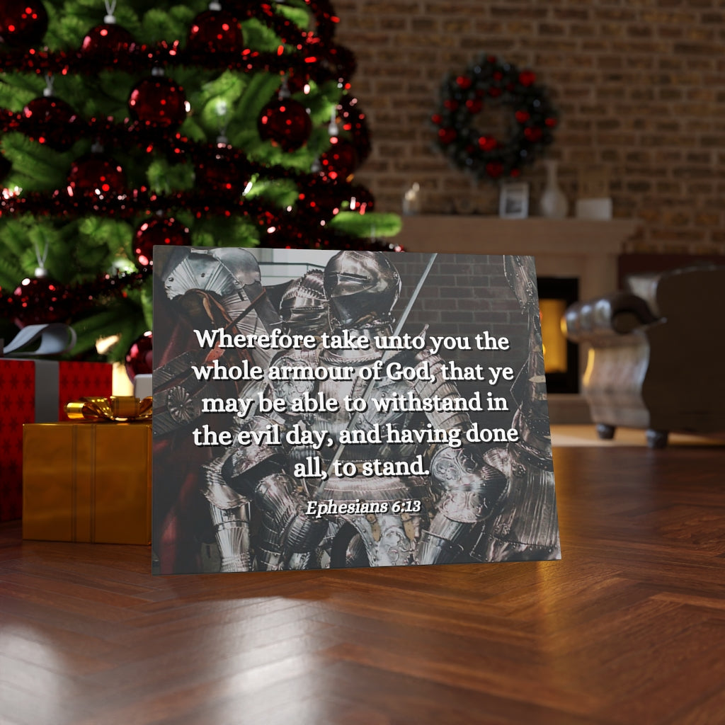 Scripture Walls Whole Armour Ephesians 6:13 Bible Verse Canvas Christian Wall Art Ready to Hang Unframed-Express Your Love Gifts