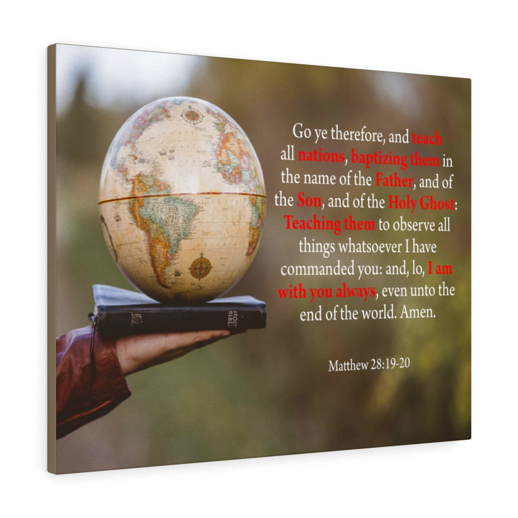 Scripture Walls Whosoever Denieth the Son Matthew 28:19-20 Christian Home Decor Bible Art Unframed-Express Your Love Gifts