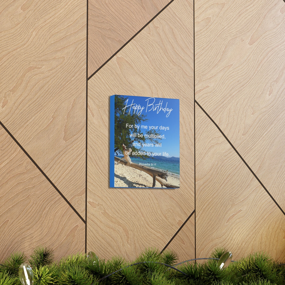 Scripture Walls Will Be Multiplied Proverbs 9:11Bible Verse Canvas Christian Wall Art Bible Verse Print Ready To Hang Unframed-Express Your Love Gifts