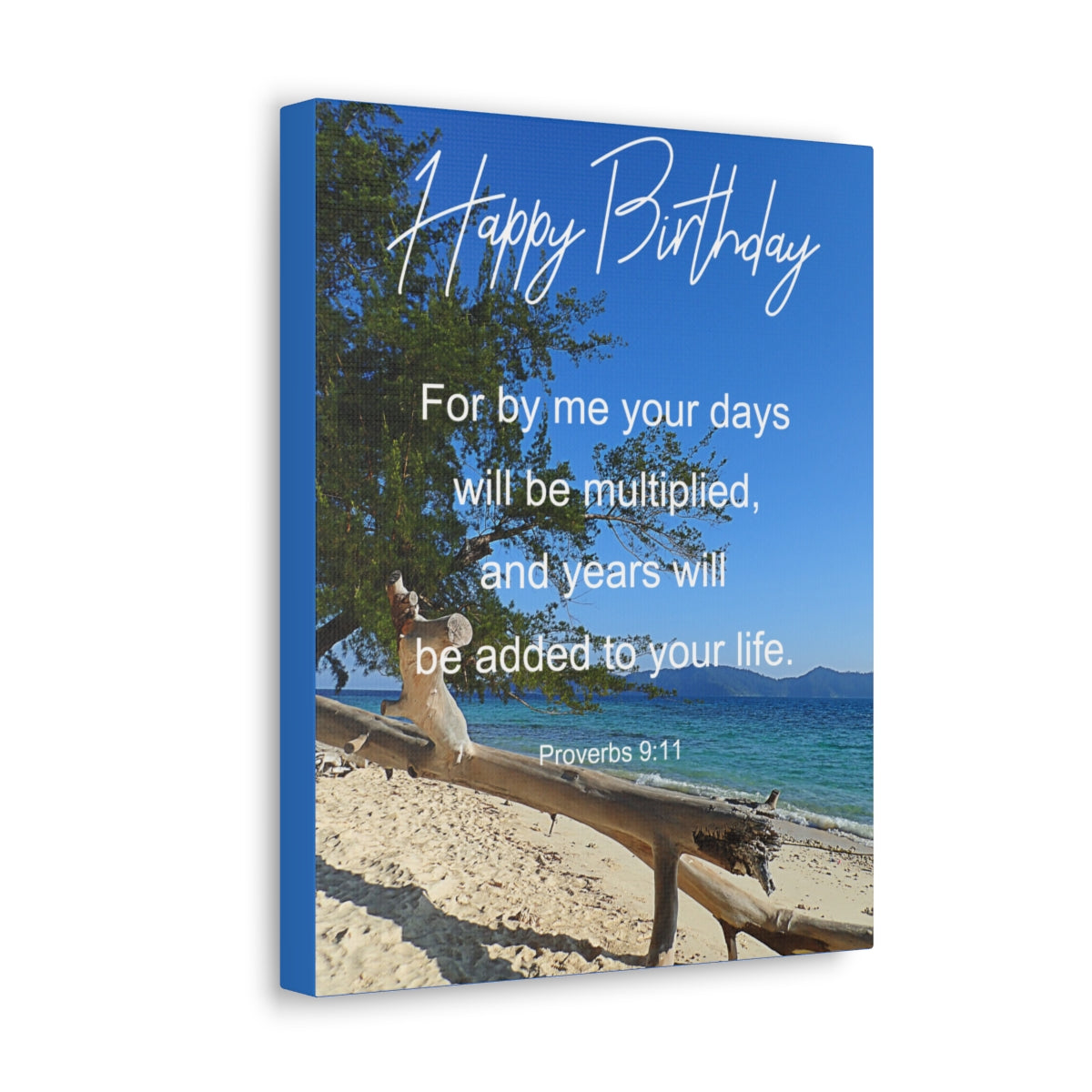 Scripture Walls Will Be Multiplied Proverbs 9:11Bible Verse Canvas Christian Wall Art Bible Verse Print Ready To Hang Unframed-Express Your Love Gifts