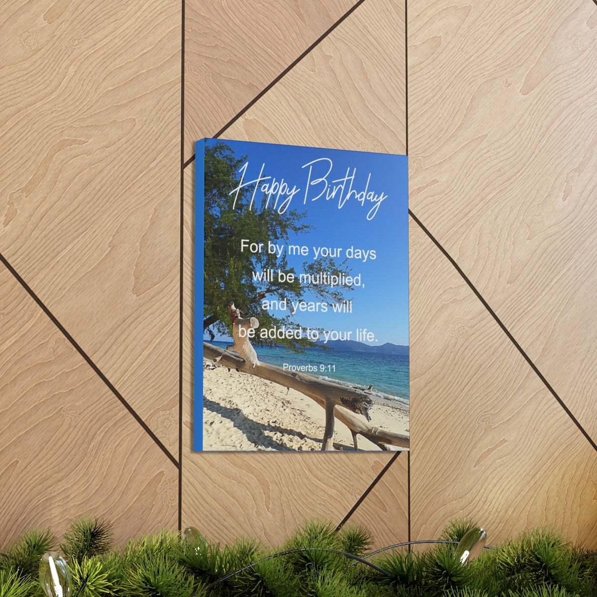 Scripture Walls Will Be Multiplied Proverbs 9:11Bible Verse Canvas Christian Wall Art Bible Verse Print Ready To Hang Unframed-Express Your Love Gifts