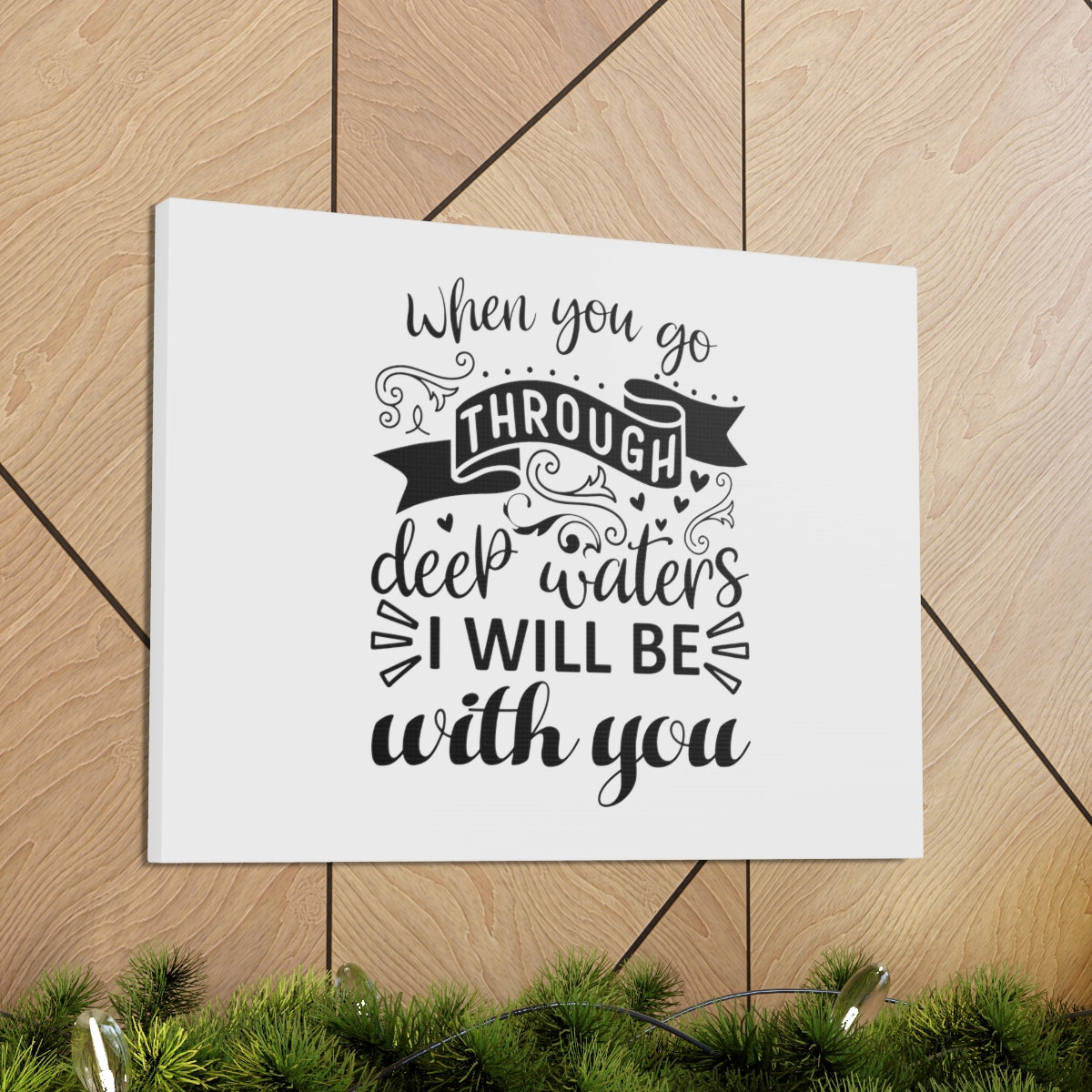 Scripture Walls Will Be With You 2 Corinthians 12:9-10 Christian Wall Art Bible Verse Print Ready to Hang Unframed-Express Your Love Gifts