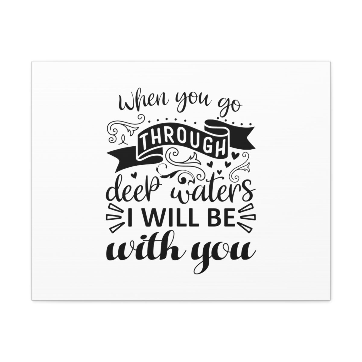 Scripture Walls Will Be With You 2 Corinthians 12:9-10 Christian Wall Art Bible Verse Print Ready to Hang Unframed-Express Your Love Gifts