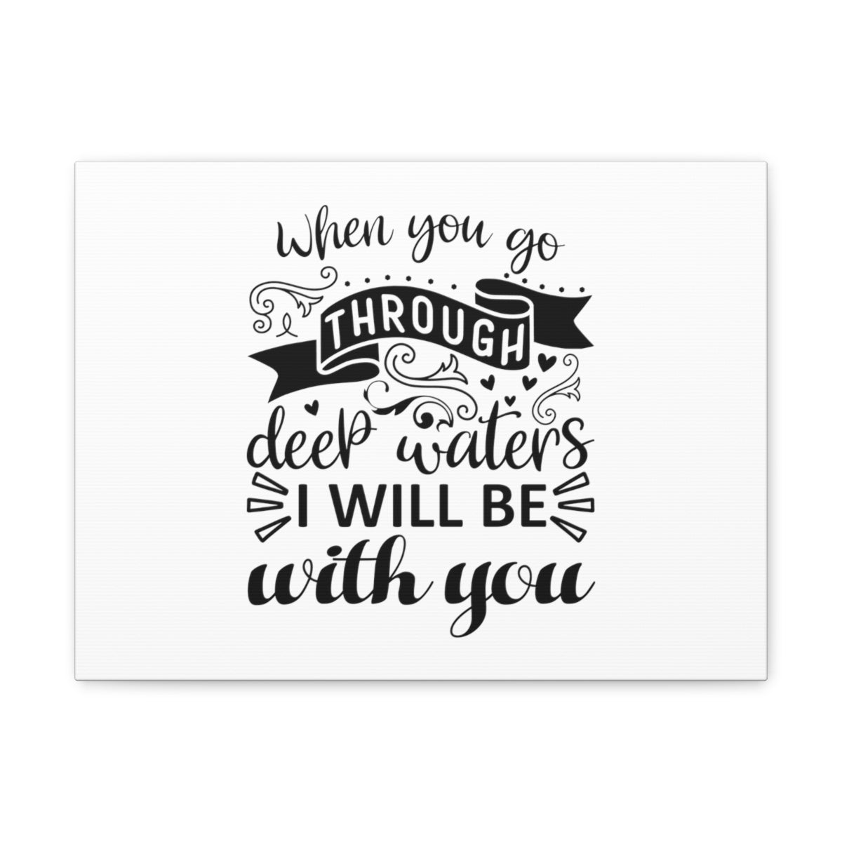 Scripture Walls Will Be With You 2 Corinthians 12:9-10 Christian Wall Art Bible Verse Print Ready to Hang Unframed-Express Your Love Gifts