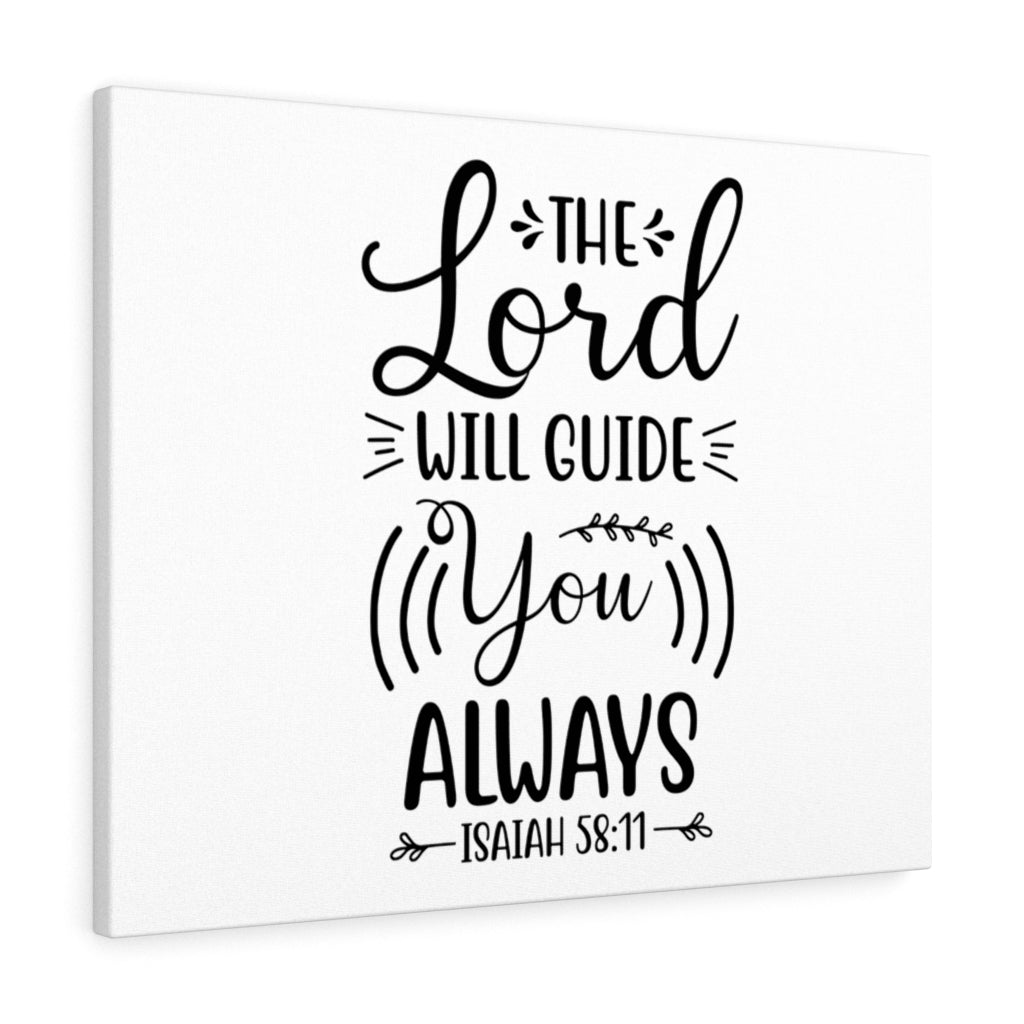 Scripture Walls Will Guide You Isaiah 58:11 Bible Verse Canvas Christian Wall Art Ready to Hang Unframed-Express Your Love Gifts