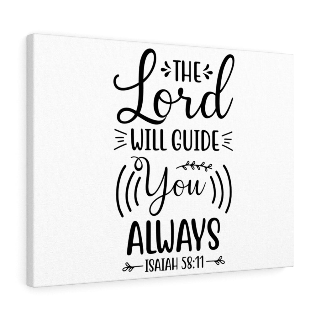 Scripture Walls Will Guide You Isaiah 58:11 Bible Verse Canvas Christian Wall Art Ready to Hang Unframed-Express Your Love Gifts