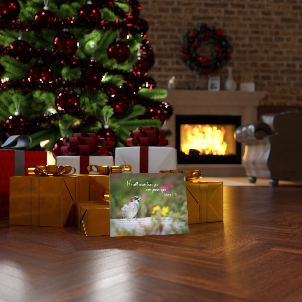 Scripture Walls Will Never Leave You Deuteronomy 31:8 Bible Verse Canvas Christian Wall Art Ready to Hang Unframed-Express Your Love Gifts