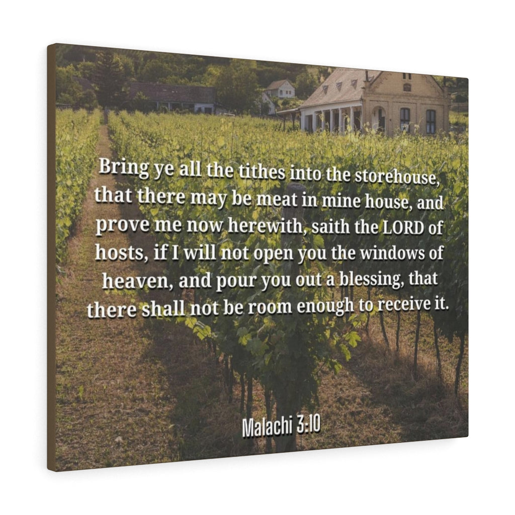 Scripture Walls Windows Of Heaven Malachi 3:10 Bible Verse Canvas Christian Wall Art Ready to Hang Unframed-Express Your Love Gifts
