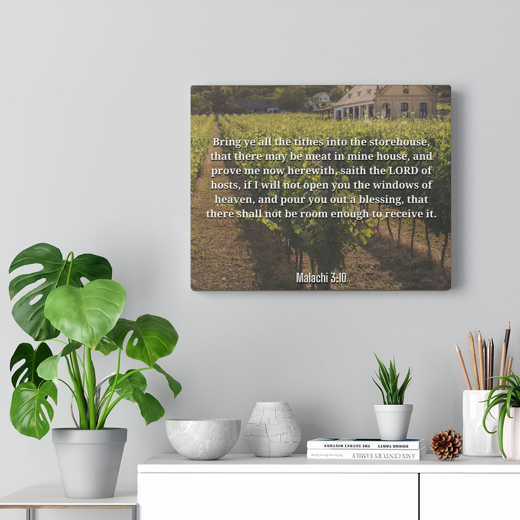 Scripture Walls Windows Of Heaven Malachi 3:10 Bible Verse Canvas Christian Wall Art Ready to Hang Unframed-Express Your Love Gifts