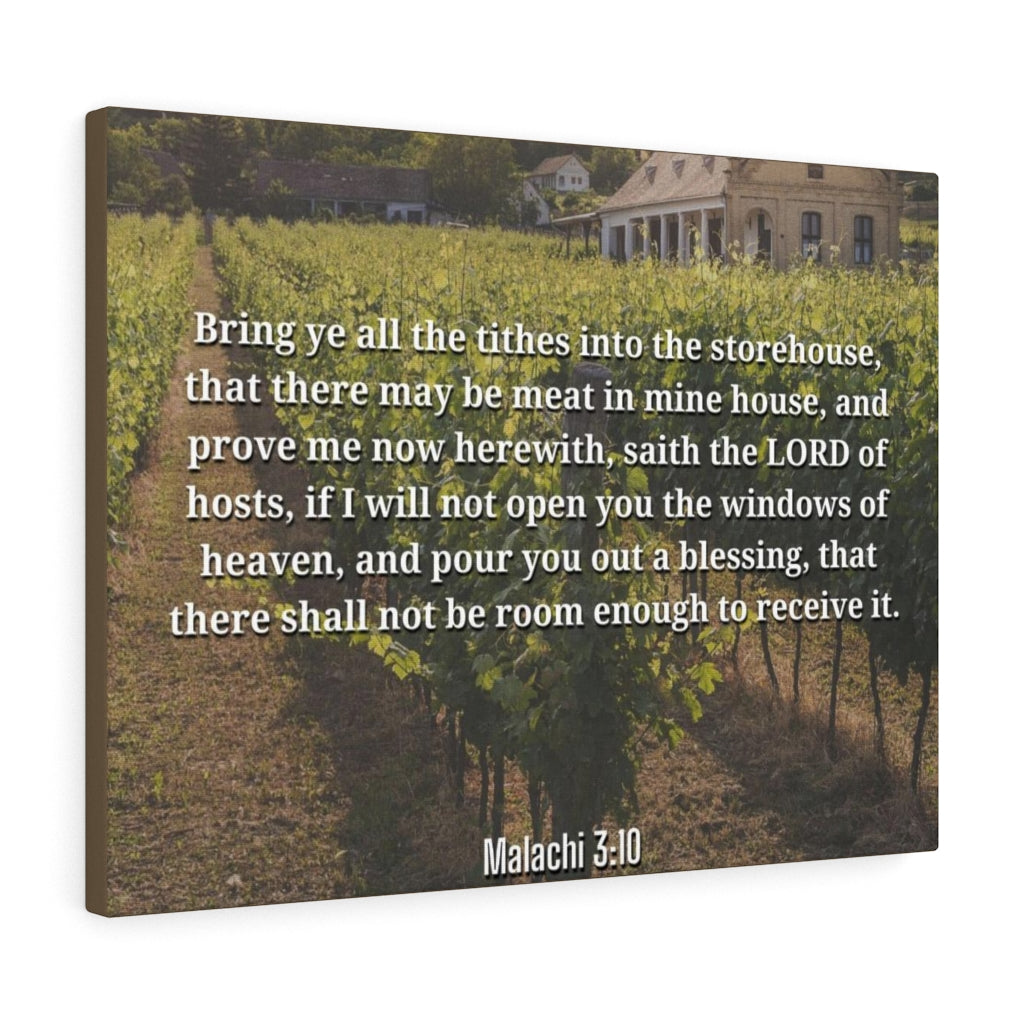 Scripture Walls Windows Of Heaven Malachi 3:10 Bible Verse Canvas Christian Wall Art Ready to Hang Unframed-Express Your Love Gifts