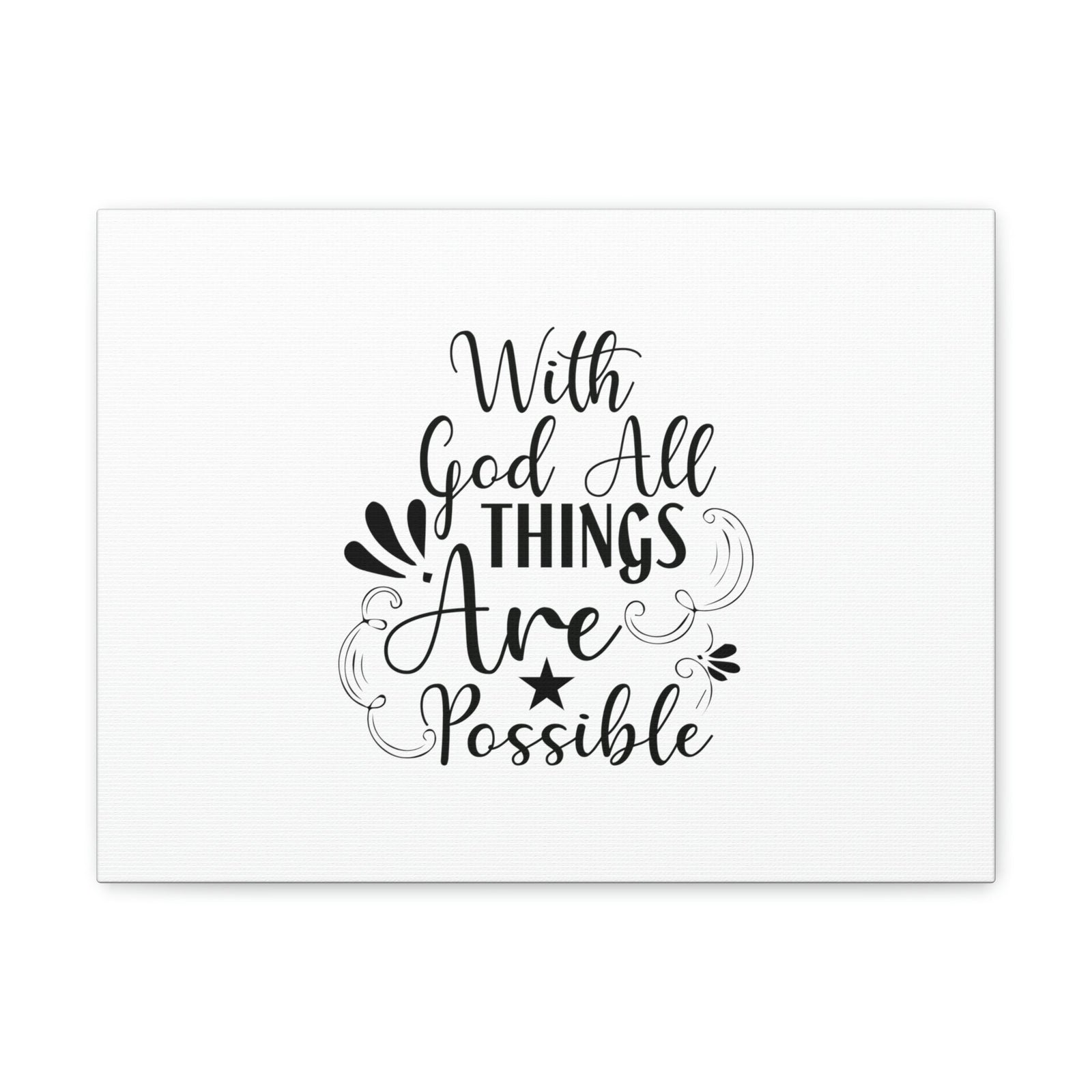 Scripture Walls With God All Things Are Possible Matthew 19:26 Christian Wall Art Bible Verse Print Ready to Hang Unframed-Express Your Love Gifts