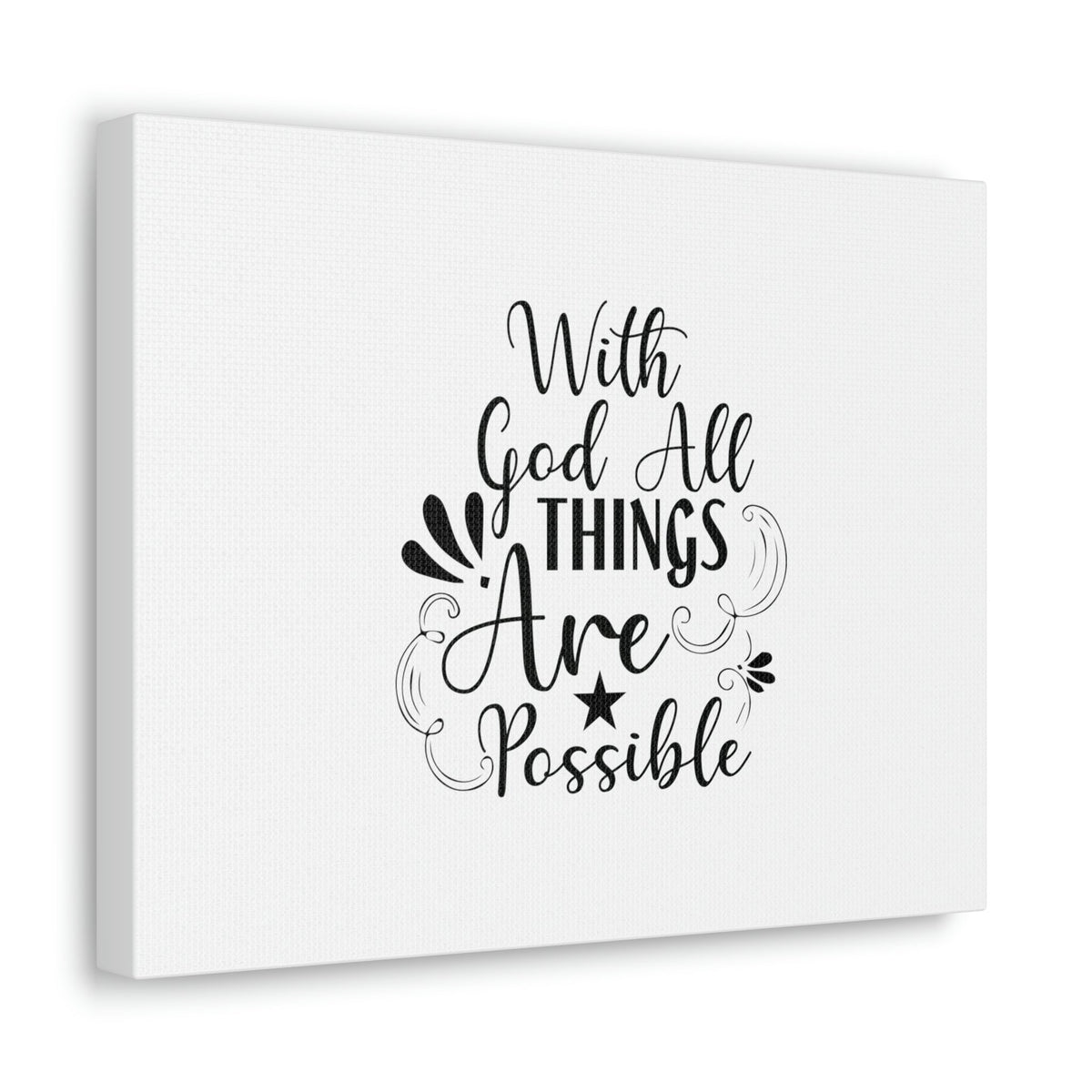Scripture Walls With God All Things Are Possible Matthew 19:26 Christian Wall Art Bible Verse Print Ready to Hang Unframed-Express Your Love Gifts