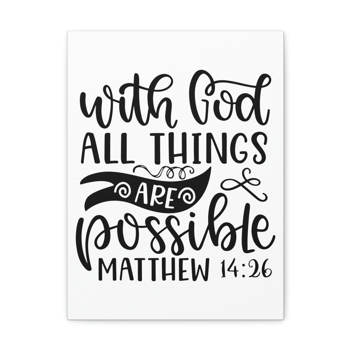 Scripture Walls With God Matthew 14:26 Bible Verse Canvas Christian Wall Art Ready to Hang Unframed-Express Your Love Gifts