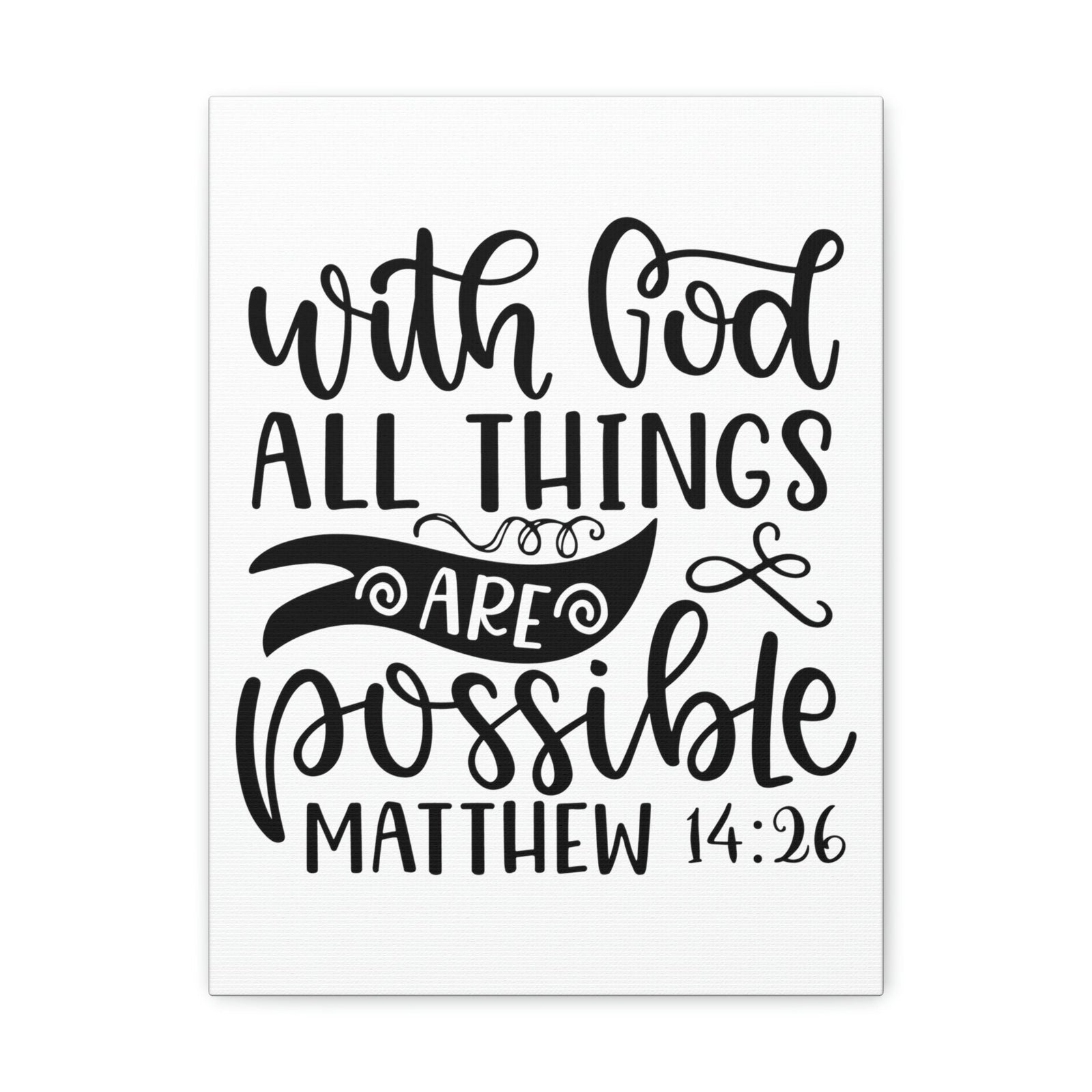 Scripture Walls With God Matthew 14:26 Bible Verse Canvas Christian Wall Art Ready to Hang Unframed-Express Your Love Gifts