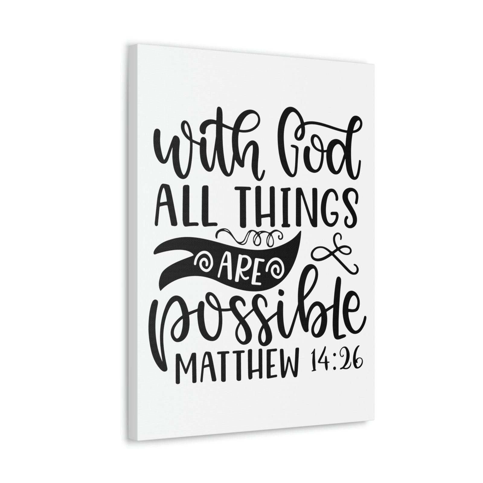 Scripture Walls With God Matthew 14:26 Bible Verse Canvas Christian Wall Art Ready to Hang Unframed-Express Your Love Gifts