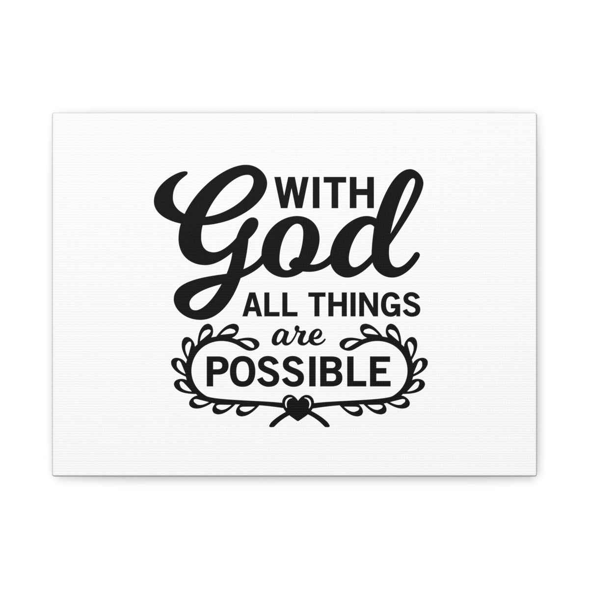 Scripture Walls With Good All Things Are Possible Luke 1:37 Christian Wall Art Bible Verse Print Ready to Hang Unframed-Express Your Love Gifts