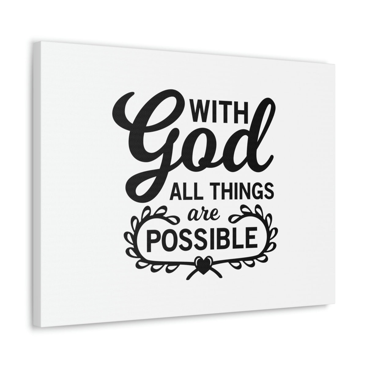 Scripture Walls With Good All Things Are Possible Luke 1:37 Christian Wall Art Bible Verse Print Ready to Hang Unframed-Express Your Love Gifts