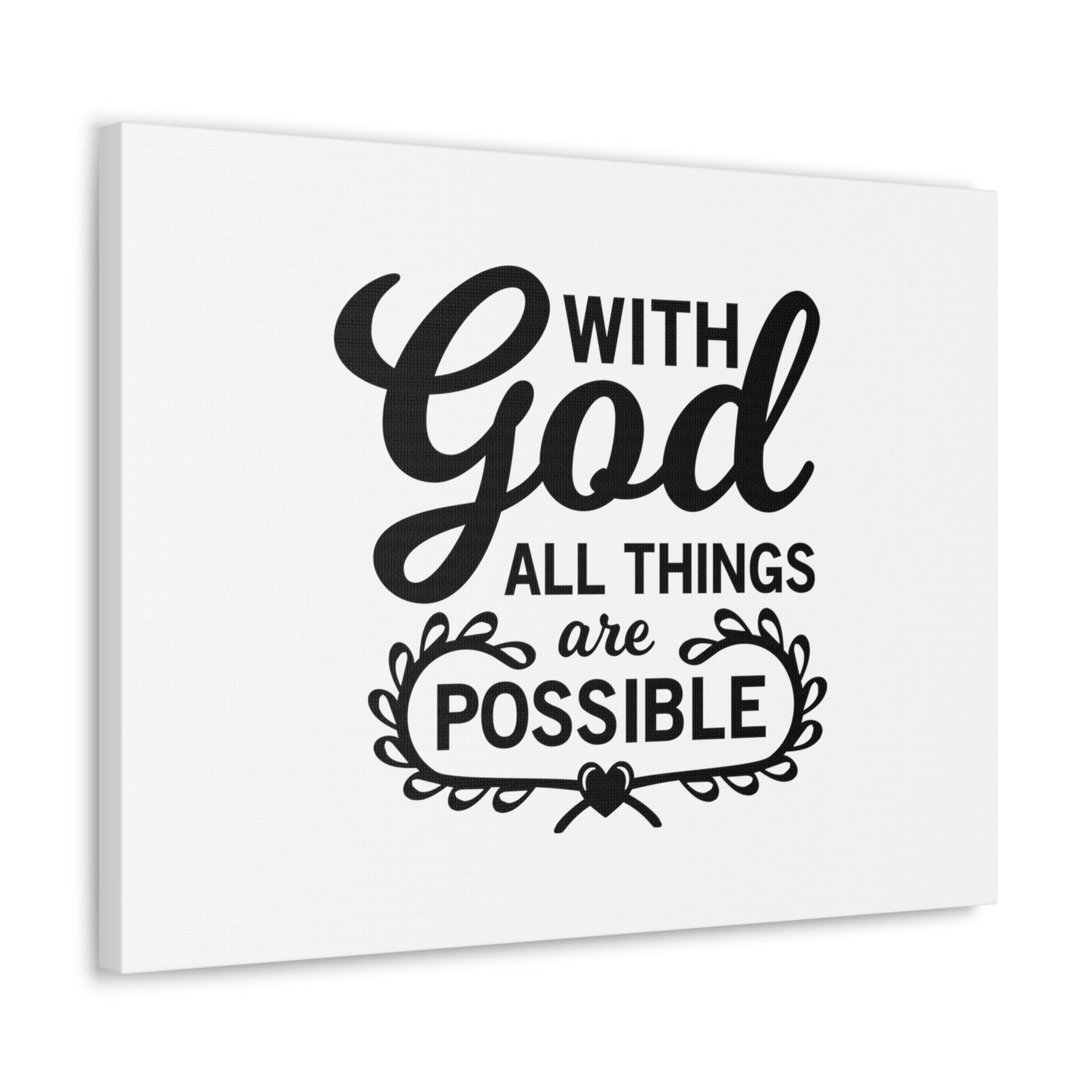 Scripture Walls With Good All Things Are Possible Luke 1:37 Christian Wall Art Bible Verse Print Ready to Hang Unframed-Express Your Love Gifts