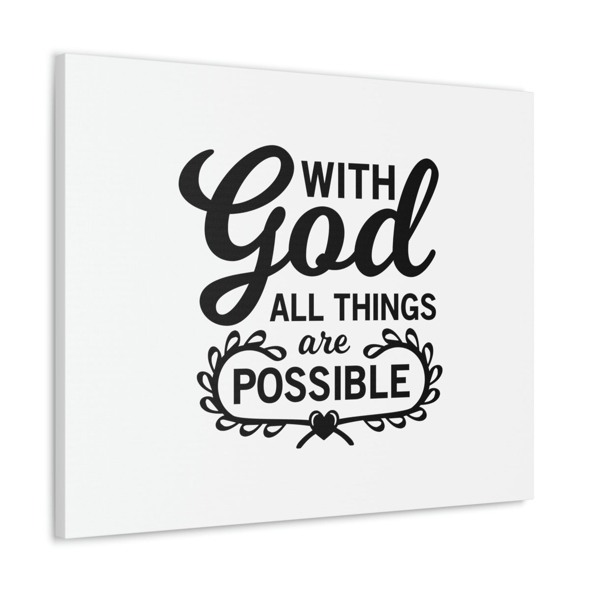 Scripture Walls With Good All Things Are Possible Luke 1:37 Christian Wall Art Bible Verse Print Ready to Hang Unframed-Express Your Love Gifts