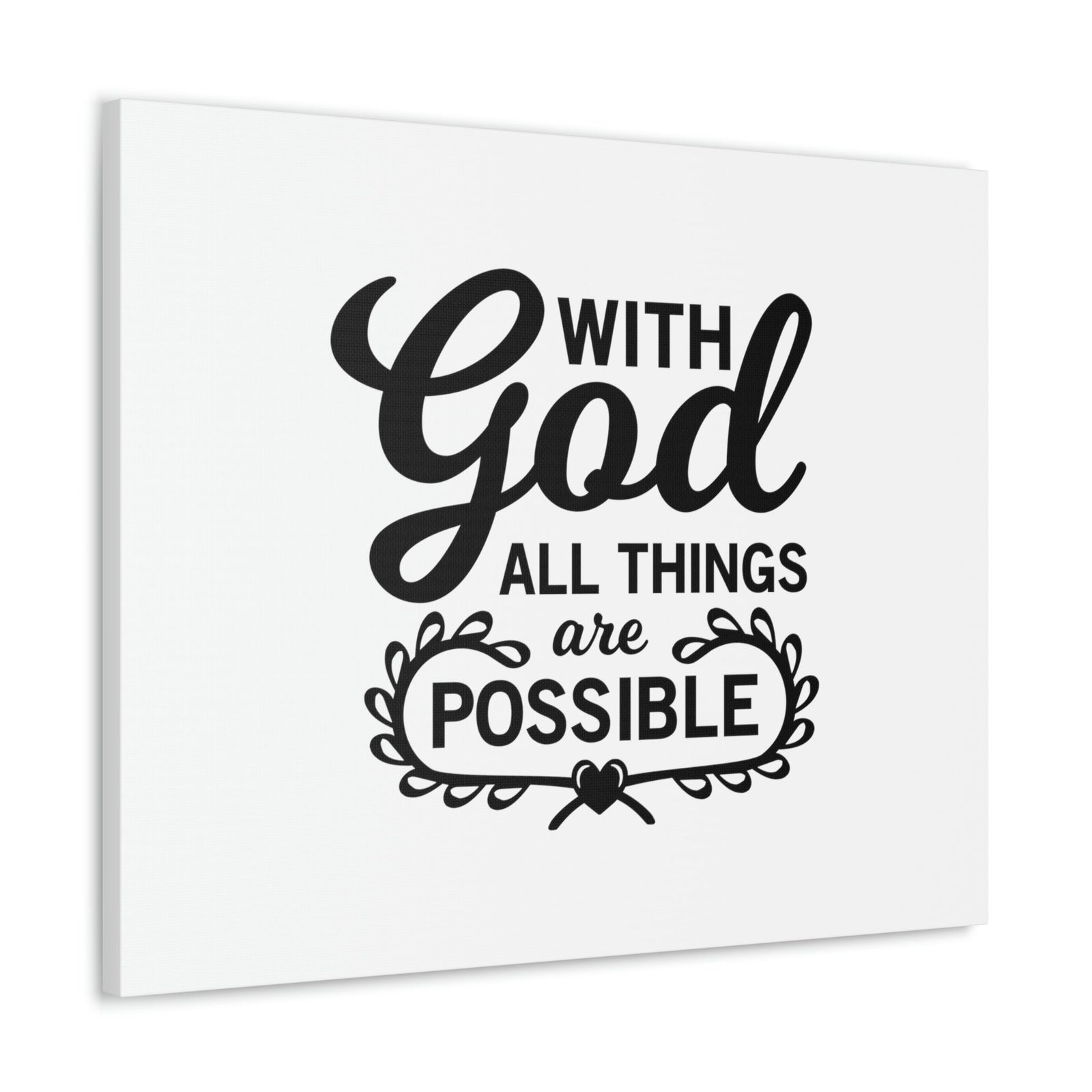 Scripture Walls With Good All Things Are Possible Luke 1:37 Christian Wall Art Bible Verse Print Ready to Hang Unframed-Express Your Love Gifts
