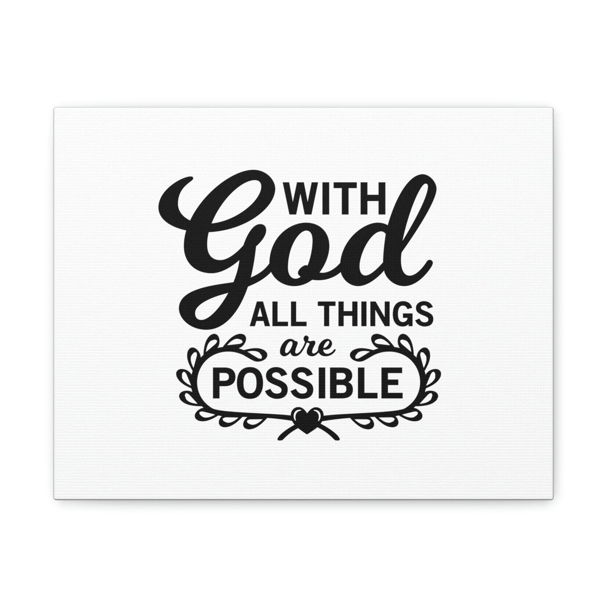 Scripture Walls With Good All Things Are Possible Luke 1:37 Christian Wall Art Bible Verse Print Ready to Hang Unframed-Express Your Love Gifts