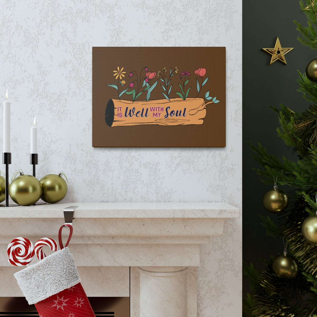 Scripture Walls With My Soul Flower Psalm 42:7 Christian Wall Art Bible Verse Print Ready to Hang Unframed-Express Your Love Gifts