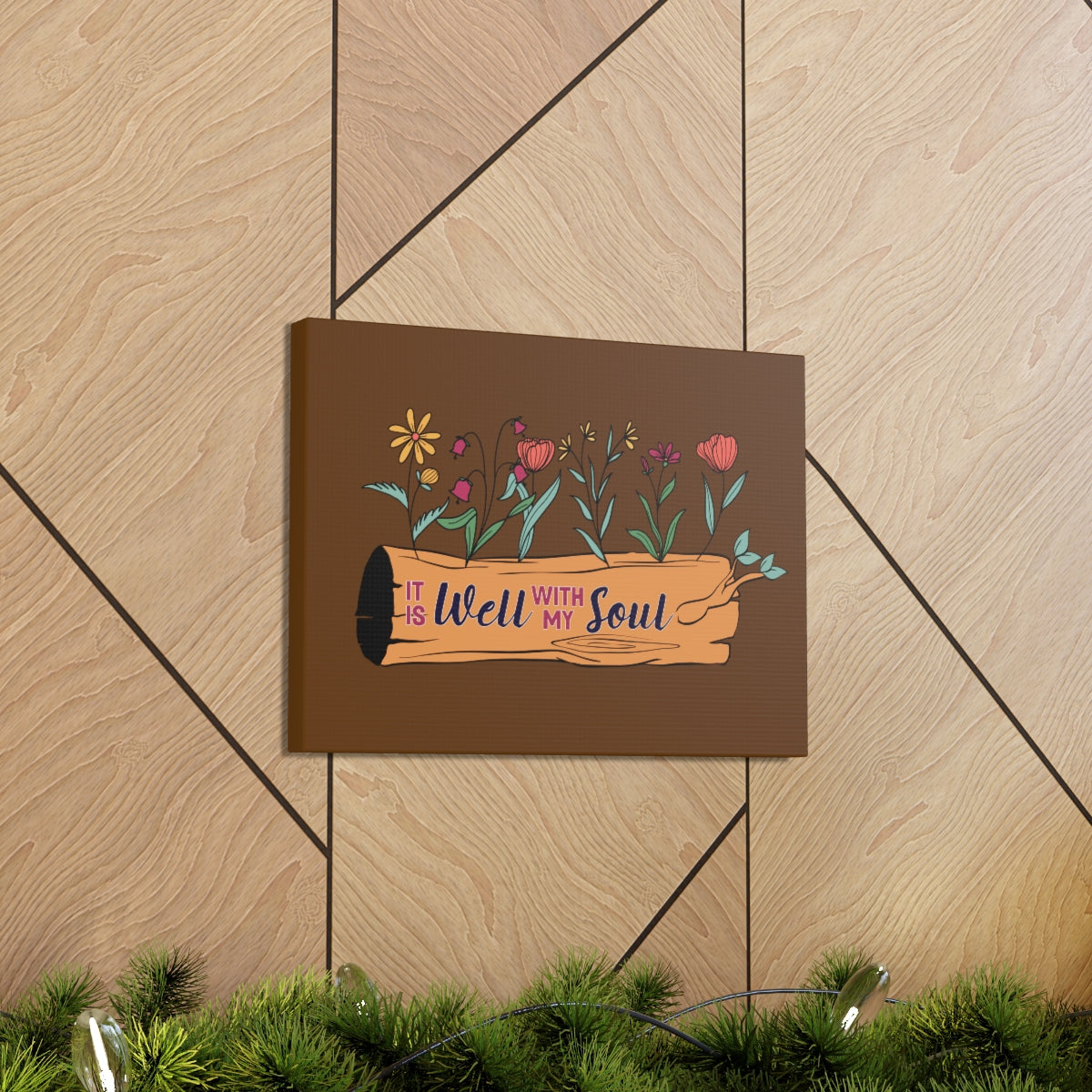 Scripture Walls With My Soul Flower Psalm 42:7 Christian Wall Art Bible Verse Print Ready to Hang Unframed-Express Your Love Gifts