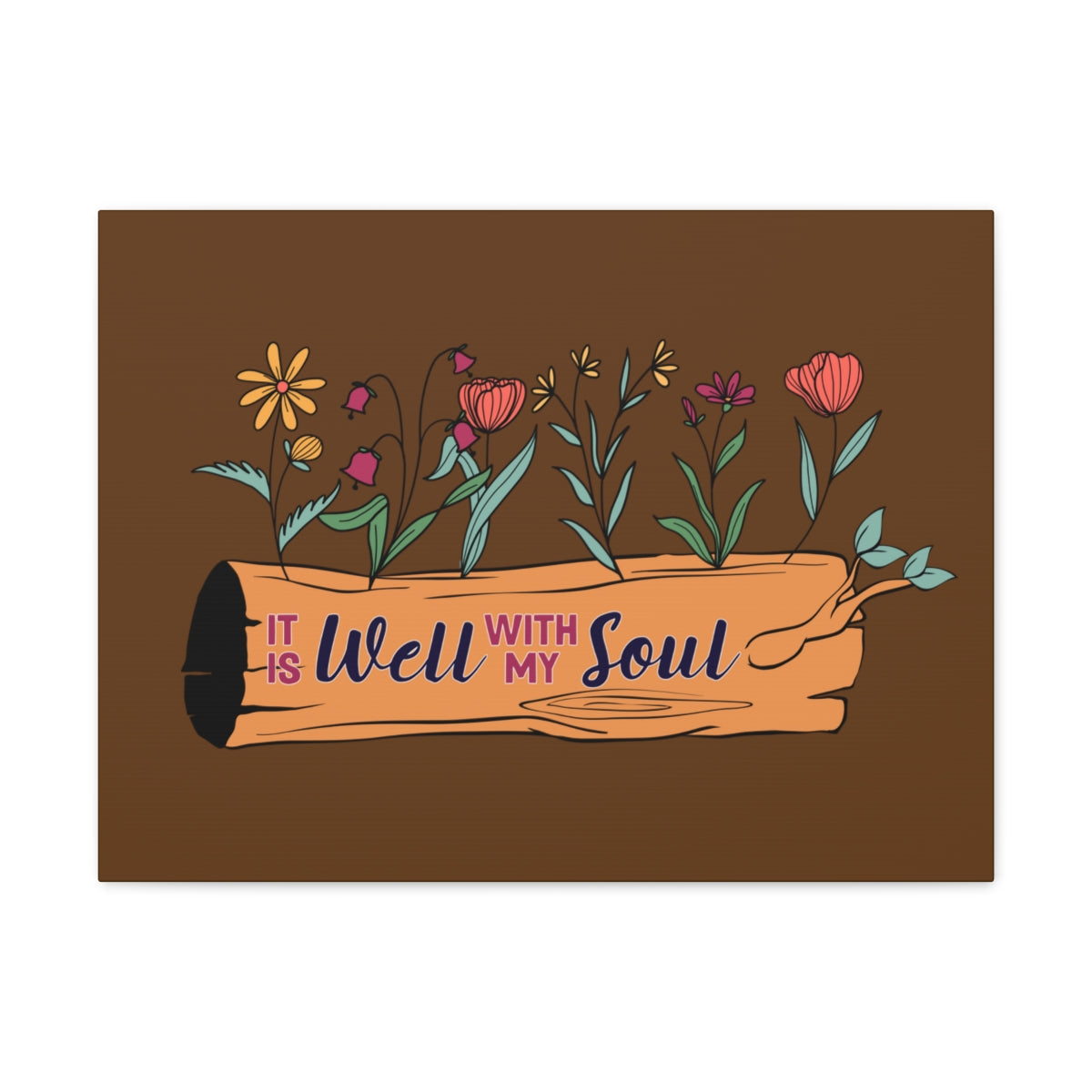 Scripture Walls With My Soul Flower Psalm 42:7 Christian Wall Art Bible Verse Print Ready to Hang Unframed-Express Your Love Gifts