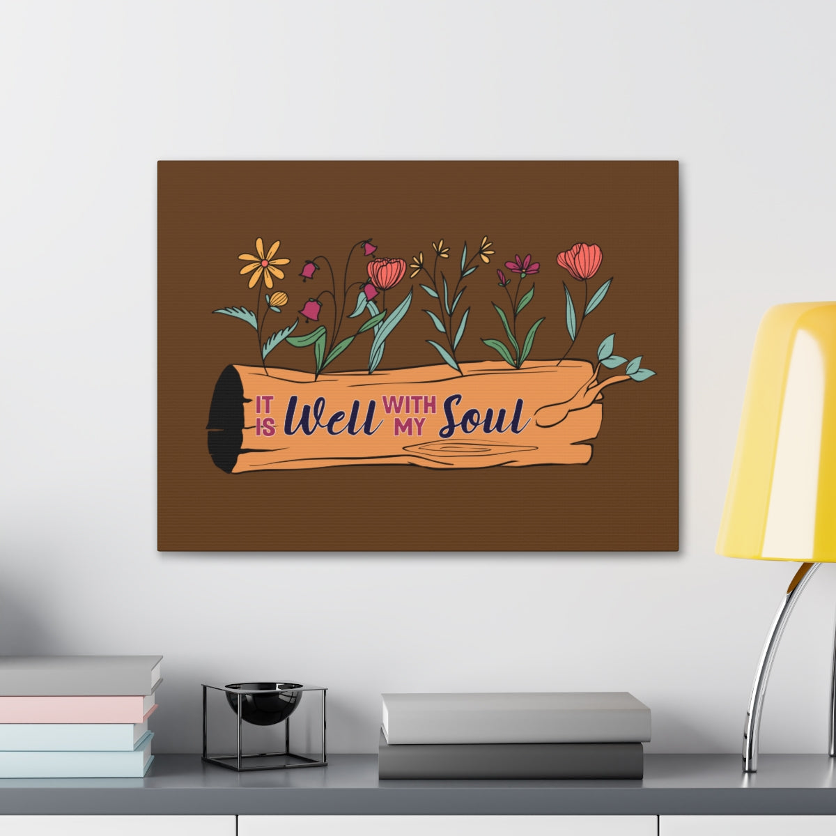 Scripture Walls With My Soul Flower Psalm 42:7 Christian Wall Art Bible Verse Print Ready to Hang Unframed-Express Your Love Gifts