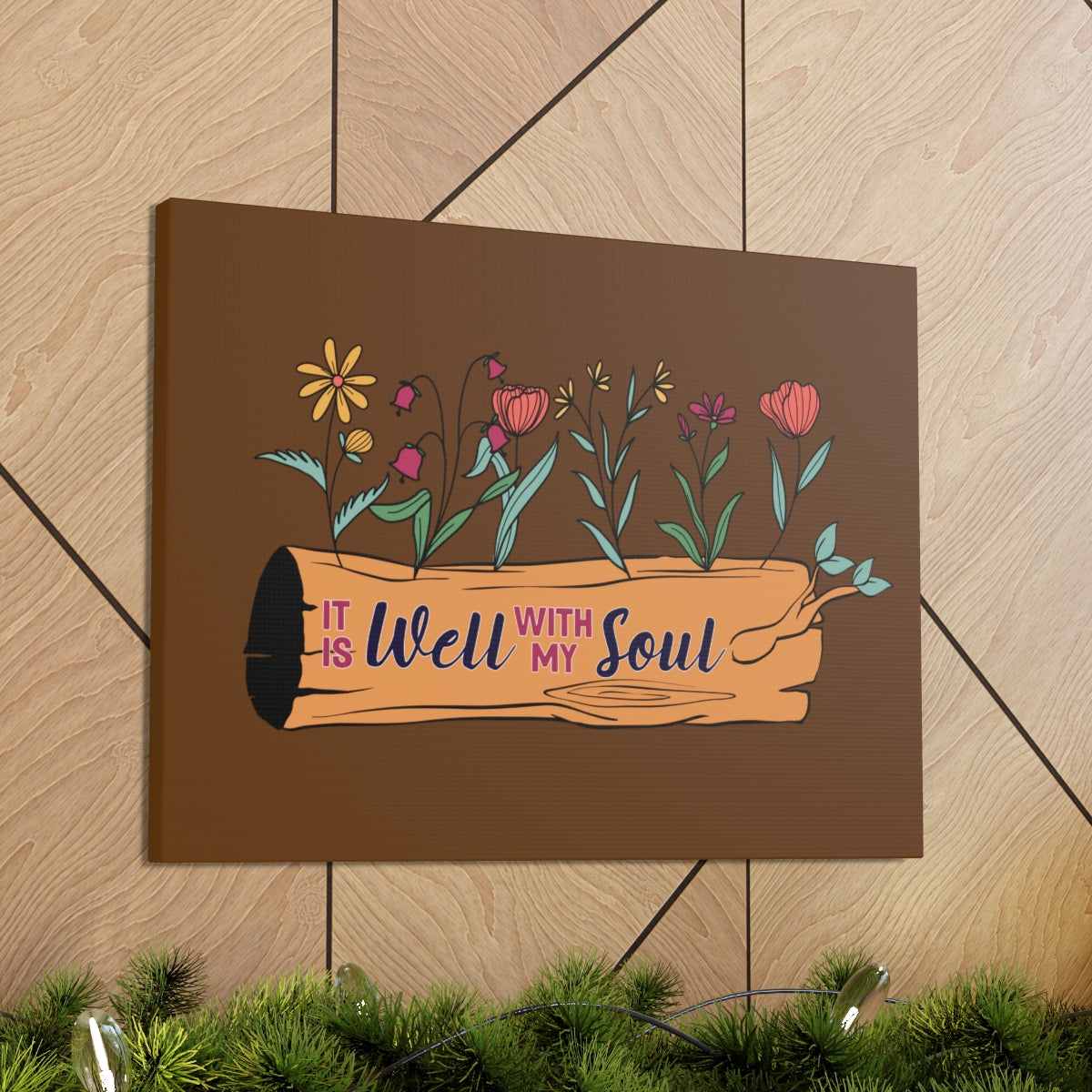 Scripture Walls With My Soul Flower Psalm 42:7 Christian Wall Art Bible Verse Print Ready to Hang Unframed-Express Your Love Gifts