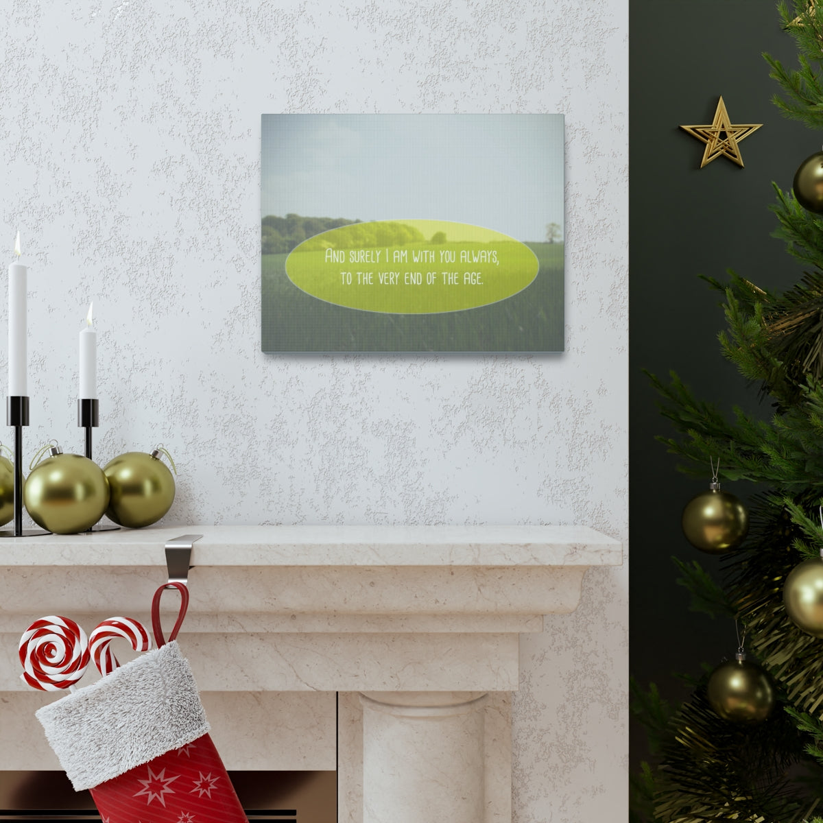 Scripture Walls With You Always Matthew 28:20 Christian Wall Art Bible Verse Print Ready to Hang Unframed-Express Your Love Gifts