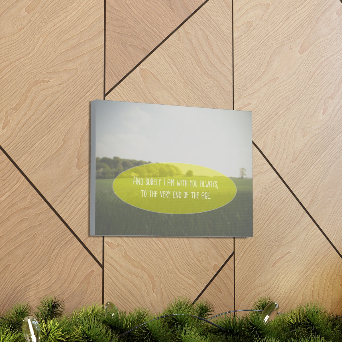 Scripture Walls With You Always Matthew 28:20 Christian Wall Art Bible Verse Print Ready to Hang Unframed-Express Your Love Gifts