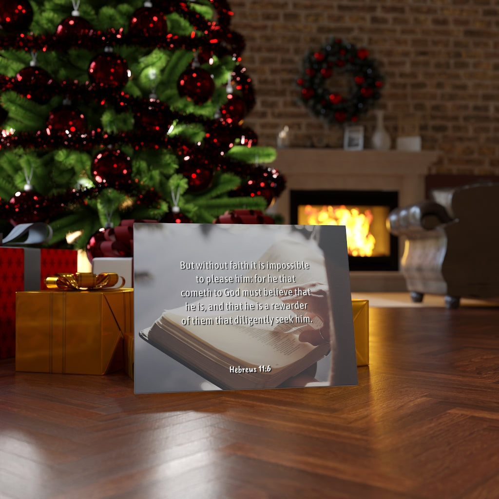 Scripture Walls Without Faith Hebrews 11:6 Bible Verse Canvas Christian Wall Art Ready to Hang Unframed-Express Your Love Gifts