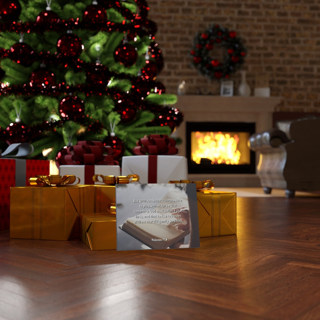 Scripture Walls Without Faith Hebrews 11:6 Bible Verse Canvas Christian Wall Art Ready to Hang Unframed-Express Your Love Gifts