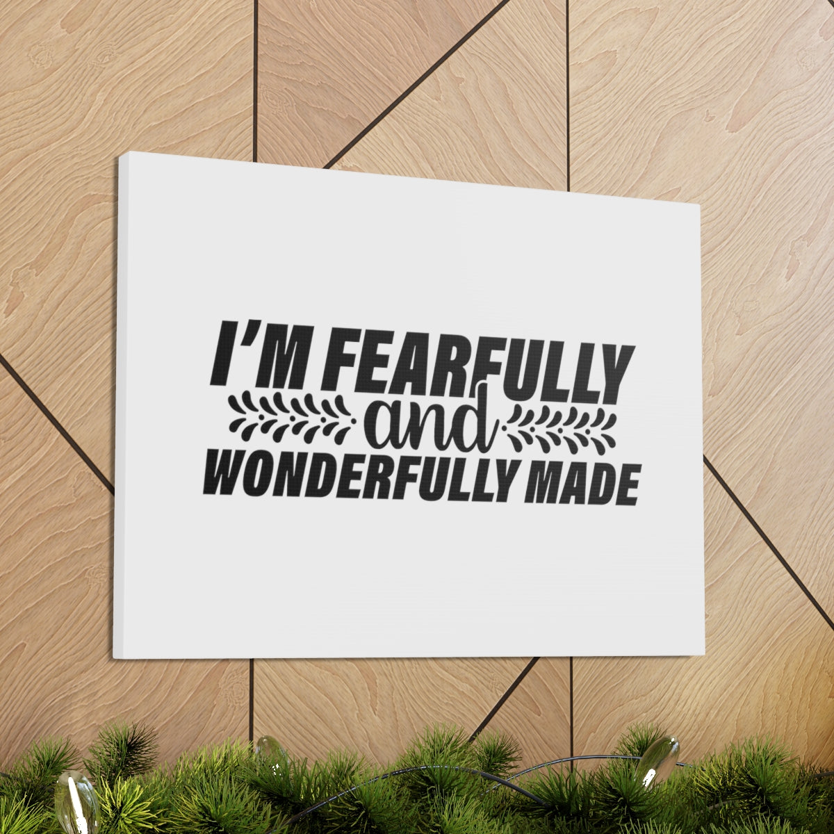 Scripture Walls Wonderfully Made Psalm 139:14 White Christian Wall Art Bible Verse Print Ready to Hang Unframed-Express Your Love Gifts