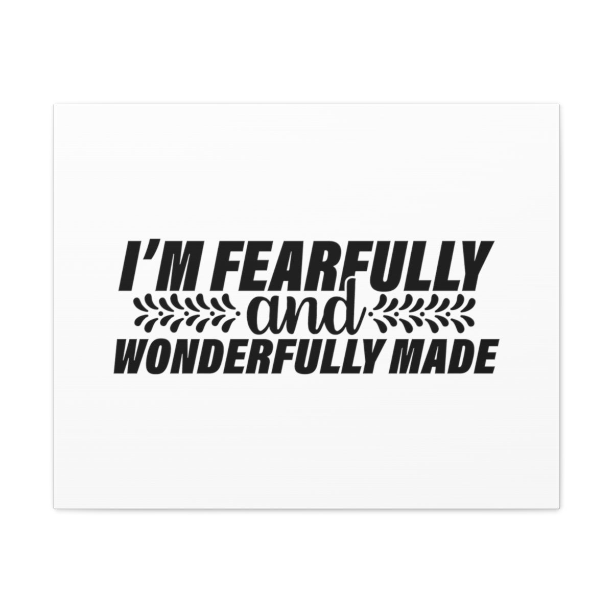 Scripture Walls Wonderfully Made Psalm 139:14 White Christian Wall Art Bible Verse Print Ready to Hang Unframed-Express Your Love Gifts